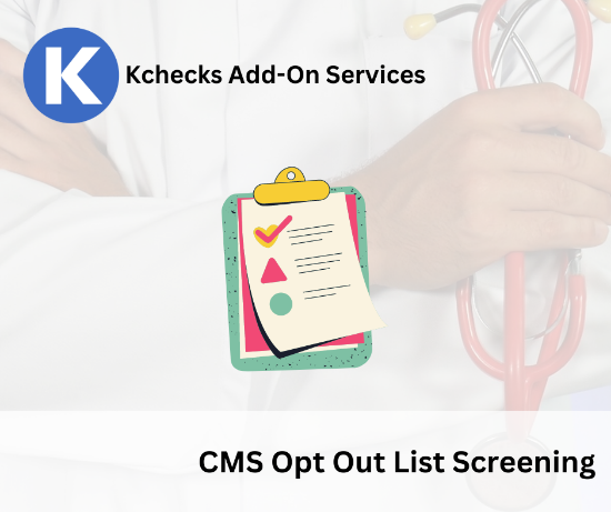 Kchecks Web Store. CMS Opt Out List